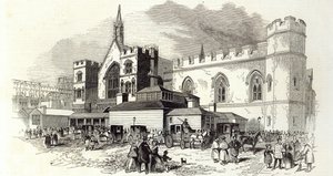 As novas salas do Comitê, Câmara dos Comuns, de "The Illustrated London News", 22 de fevereiro de 1845 (gravura) de English School