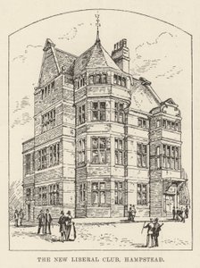 O Novo Clube Liberal, Hampstead (gravura) de English School