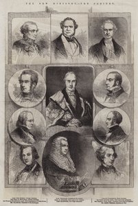 O Novo Ministério, o Gabinete (gravura) de English School