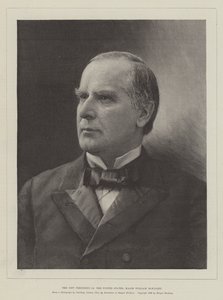 O Novo Presidente dos Estados Unidos, Major William McKinley (gravura) de English School