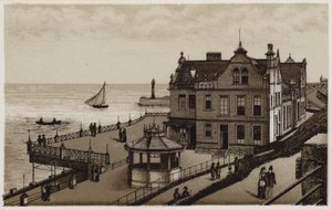 O Novo Saloon, Whitby (litho) de English School