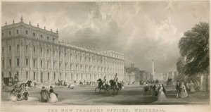 Os novos escritórios do Tesouro, Whitehall de English School