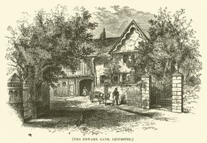 The Newark Gate, Leicester (gravura) de English School