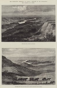 O Território Noroeste do Canadá (gravura) de English School