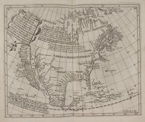 A parte Norte da América: desprezando Newfoundland, New England, Virginia..., Henry Briggs de English School