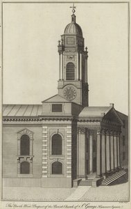 A North West Prospect da Igreja Paroquial de St George, Hanover Square, Londres