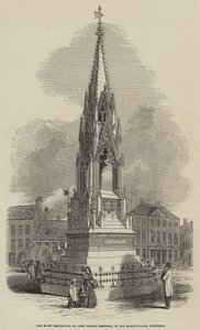 O testemunho de Notts a Lord George Bentinck, no Market-Place, Mansfield (gravura) de English School