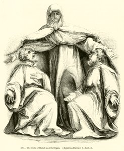 O Juramento de Rahab e os Espiões, Agostino Carracci, Joshua ii (gravura) de English School