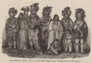 Os índios Ojibbeway, agora em Londres de English School