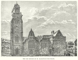 A antiga igreja de St Martin