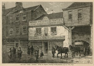 A taberna do galo velho, campos de Tothill, Londres de English School