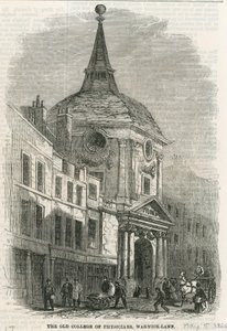 O antigo colégio de médicos em Warwick Lane de English School