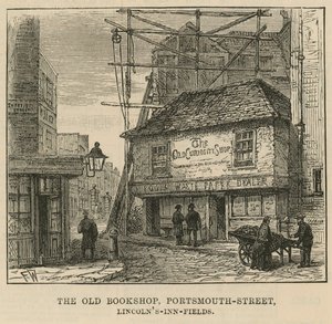 A antiga loja de curiosidades, Portsmouth Street, Lincolns Inn Fields de English School