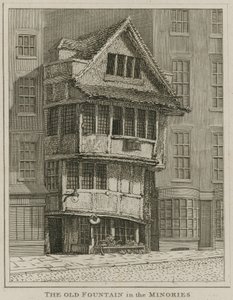 A velha fonte no Minories, Londres de English School