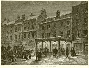 O velho teatro de Haymarket de English School