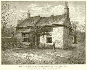 A velha casa senhorial, Morley, local de nascimento de Sir Titus Salt