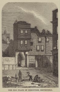 The Old Place of Execution, Smithfield (gravura) de English School