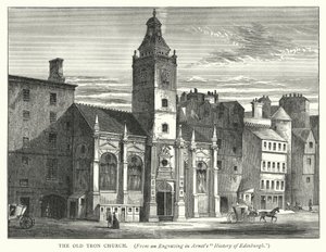 A Antiga Igreja Tron (gravura) de English School