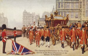 A abertura do parlamento pelo rei de English School
