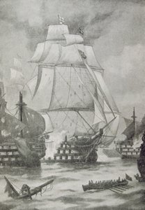 A abertura da batalha de Trafalgar de English School