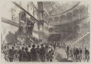 A Abertura do Novo Parlamento Italiano por Victor Emmanuel no dia 18 Ult (gravura) de English School
