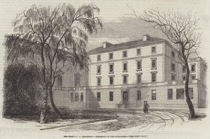 O Oratório, em Brompton, Exterior da Residência (gravura) de English School