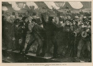 Corrida de barco em Oxford e Cambridge: uma estação de trem metropolitana em um dia de corrida de English School