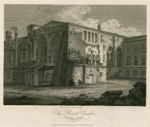 A, pintado, câmara, westminster, palácio de English School