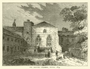 A Câmara Pintada, antes de 1834 (gravura) de English School