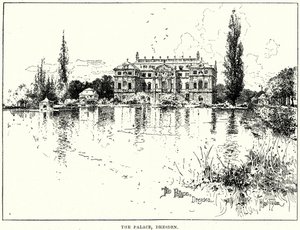 O Palácio, Dresden (gravura) de English School