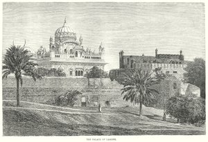 O Palácio de Lahore (gravura) de English School