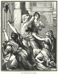 A Parábola das Dez Virgens (gravura) de English School