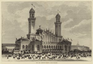 O edifício de exposições de Paris no Trocadero