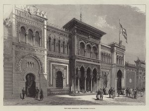 A Exposição de Paris, o Pavilhão de Espanha (gravura) de English School