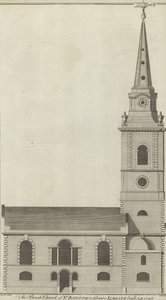 A igreja paroquial de St Botolph sem Aldgate, Londres