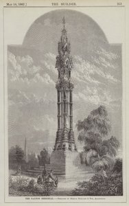 O Memorial Paxton, desenhado por Goddard e Filho, Arquitectos (gravura) de English School