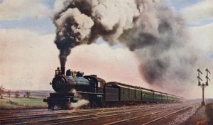 A Pennsylvania Limited a toda velocidade, Pennsylvania Railroad, EUA de English School