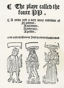 A peça chamada foure PP, c. 1530 (xilogravura) de English School