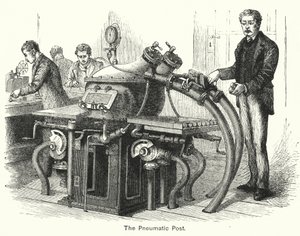 O Correio Pneumático (gravura) de English School