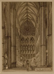 O canto dos poetas da Abadia de Westminster de English School