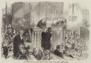 Os casos de envenenamento em Rugeley, julgamento de William Palmer, no Tribunal Criminal Central de English School