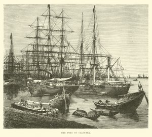 O porto de Calcutá de English School