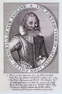 O retrato do capitão John Smith, almirante da Nova Inglaterra de English School