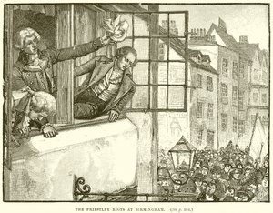 Os motins de Priestley em Birmingham de English School