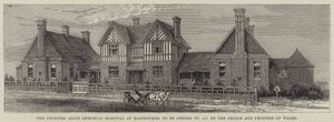 O Princess Alice Memorial Hospital em Eastbourne, a ser inaugurado hoje pelo Príncipe e Princesa de Gales (gravura) de English School