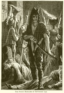 O Massacre Prisional de setembro de 1792 de English School