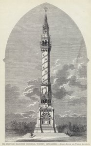 The Proposed Ellesmere Memorial, Worsley, Lancashire (gravura) de English School