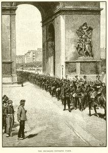 Os prussianos entrando em Paris de English School