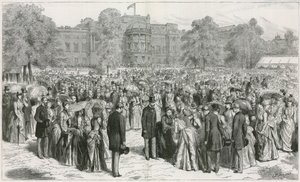 A festa de jardim de Queens no Palácio de Buckingham de English School