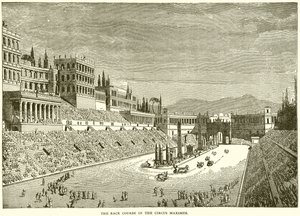 O curso de corrida no Circus Maximus de English School
